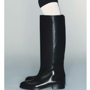 Zara Low Heel leather boots 3016/610
